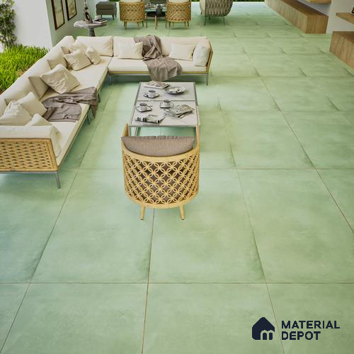 Stone Floor & Wall Tile TL 06402 G Nebula Verde 4 ft x 2 ft Matte Finish Vitrified Tile - 9 mm | Suitable for Living Room, Bedroom & Bathroom