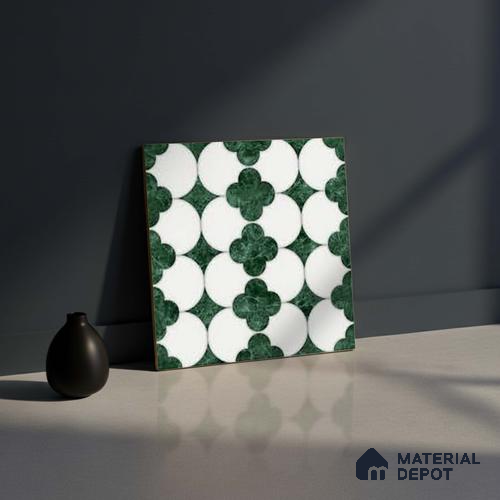Wall Tile TL 10036 | CRV-85 | 1 ft x 1 ft Finish Ceramic Tile - 10 mm | Suitable for Living Room, Bedroom, Bathroom & Kitchen | Please Expect a Slight Variation of Pattern