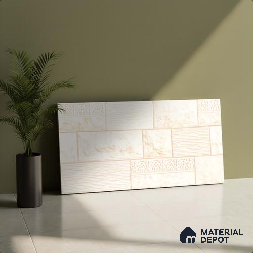 TL 01509 Sandy White 600x300 mm Ceramic Elevation Tile - 10 mm