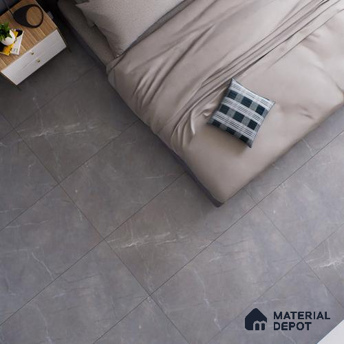 Marble Floor & Wall Tile TL 05620 Grey Armel 4 ft x 2 ft Matte Finish Vitrified Tile - 9 mm