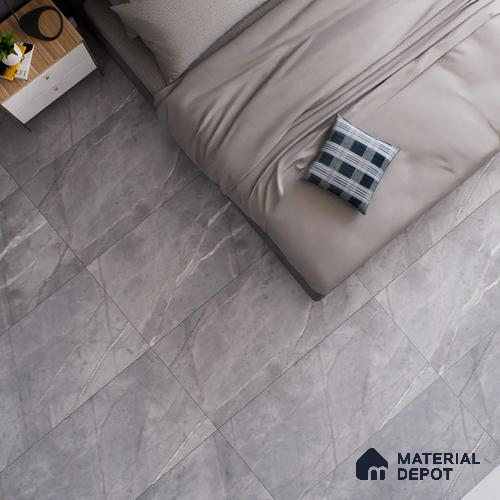 Marble Floor & Wall Tile TL 05618 Grey Avila 4 ft x 2 ft Matte Finish Vitrified Tile - 9 mm