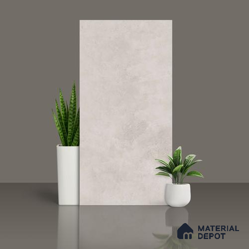 Cement Wall & Floor Tile TL 06401 B Jupiter Pearl 4 ft x 2 ft Vitrified Matte Finish - 9 mm | Suitable for Living Room, Bedroom & Bathroom