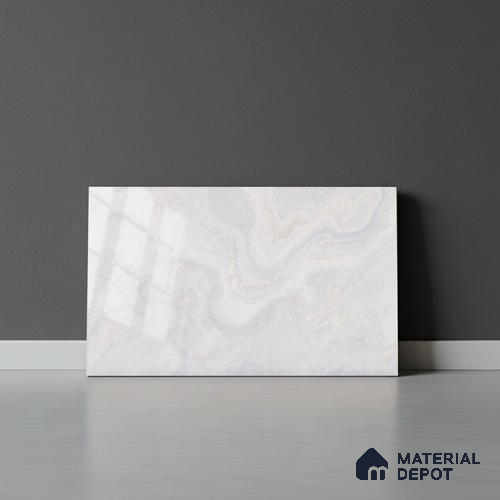 TL 01882 C Pearl White Light 18 x 12 inch Glossy Finish Ceramic Wall Tile - 6 mm