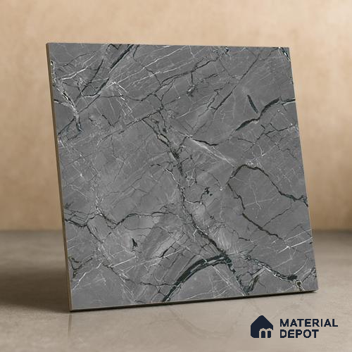 TL 02264 Davys Grey 2 ft x 2 ft Matte Finish Carving Vitrified Floor & Wall Tile - 9.5 mm