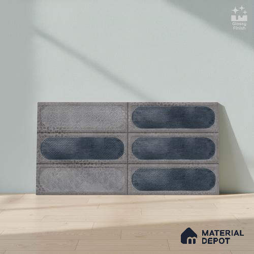 Faux Subway Wall Tile TL 06515 SR GL 8080 Highlighter 24 inch x 12 inch Ceramic Glossy Finish - 8 mm | Suitable for Accent / Feature Walls, Bathroom, Kitchen Wall & Backsplashes | Please Expect a Slight Variation of Pattern