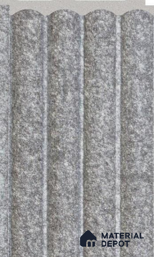 Granite Grey Patterned Louver PN 02713 E 8 ft x 4.7 inch Charcoal Panel - 12 mm | Suitable for Feature Wall, TV Unit & Living Room | Width is Subjected to 5% Variation