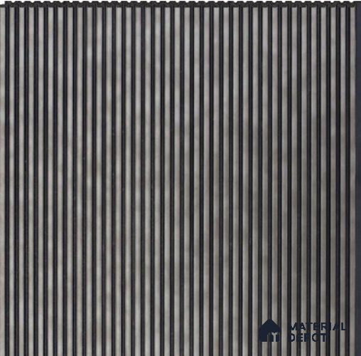 Smoky Onyx Plain Colour Louver PN 02720 B (OD 1201 B) 8 ft x 12 inch Charcoal Panel - 6 mm | Suitable for Feature Wall, TV Unit & Living Room | Width is Subjected to 5% Variation