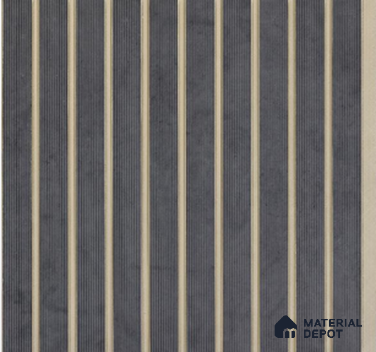 Deep Grey Patterned Louver PN 02727 J 8 ft x 12 inch Charcoal Panel - 8 mm | Suitable for Feature Wall, TV Unit & Living Room | Width is Subjected to 5% Variation