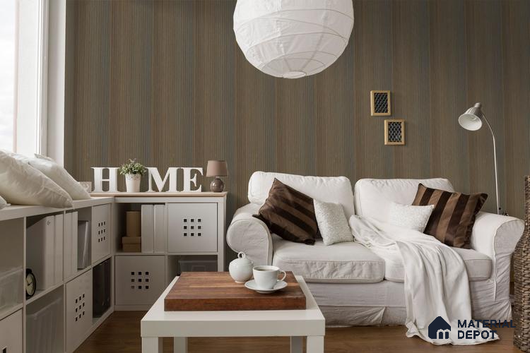 Onyx Gold Patterned Louver PN 02732 M 9.5 ft x 12 inch Charcoal Panel - 7 mm | Suitable for Feature Wall, TV Unit & Living Room | Width is Subjected to 5% Variation