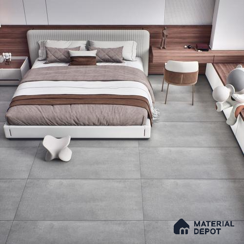 TL 05627 Grey Preso 1200x600 mm Matte Finish Floor & Wall Tile - 9 mm