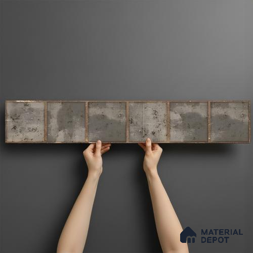 Stone Look Floor Tile TL 06573 Cicilia Verde Art 35 Inch x 6 Inch Vitrified Matte Finish - 9 mm | Suitable for Living Room, Kitchen & Bedroom