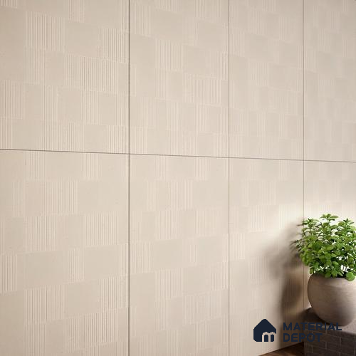 Highlighter Wall Tile TL 08031 B Saga Beige Barcode 4 ft x 2 ft Vitrified Matte Finish - 9 mm | Suitable For Living Room, Bedroom, Dining Area