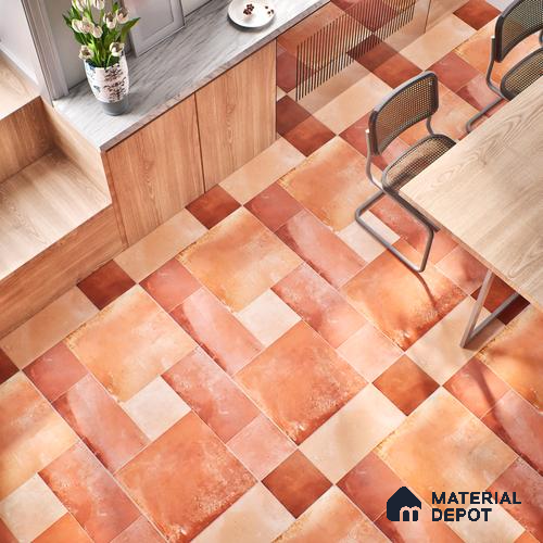 Stone Wall & Floor Tile TL 07202 D Legacy Cotto 2 ft x 4 ft Vitrified Matte Finish - 11 mm | Suitable For Living Room, Bedroom, Dining Area