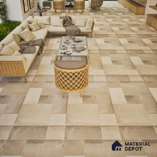 Stone Wall & Floor Tile TL 07202 Legacy Grey 2 ft x 4 ft Vitrified Matte Finish - 11 mm | Suitable For Living Room, Bedroom, Dining Area
