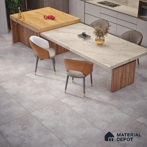Cement Look Floor & Wall Tile TL 07194 C Artisan Gris 2 ft x 4 ft Vitrified Matte Finish - 8 mm