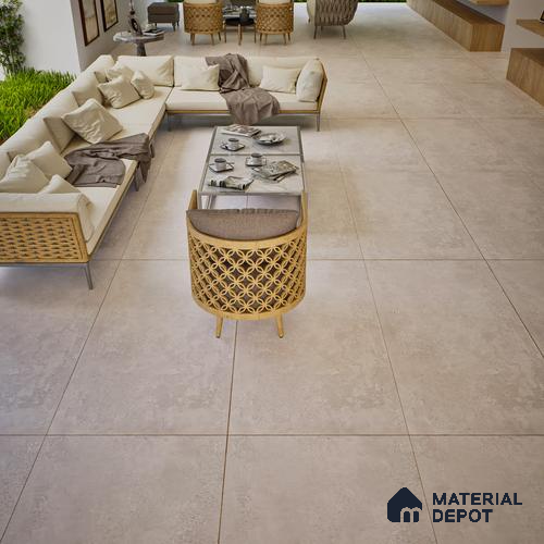 Stone Wall & Floor Tile TL 07196 B Oxy Pearl 2 ft x 4 ft Vitrified Matte Finish - 9 mm | Suitable For Living Room, Bedroom, Dining Area