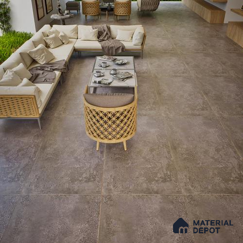 Stone Wall & Floor Tile TL 07196 D Oxy Moca 2 ft x 4 ft Vitrified Matte Finish - 9 mm | Suitable For Living Room, Bedroom, Dining Area