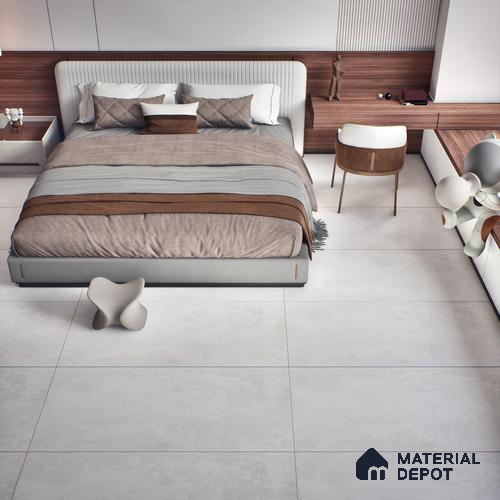 Stone Wall & Floor Tile TL 07196 Oxy Bianco 2 ft x 4 ft Vitrified Matte Finish - 9 mm | Suitable For Living Room, Bedroom, Dining Area