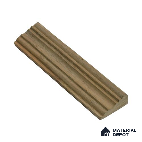 Ready to Install DIY Finished BB Grade Teak Wood Paintable French Beading Granulux WP 00011 | 38 x 18 mm | 1 Piece = 1 RFT | Nail & Adhesive Installation