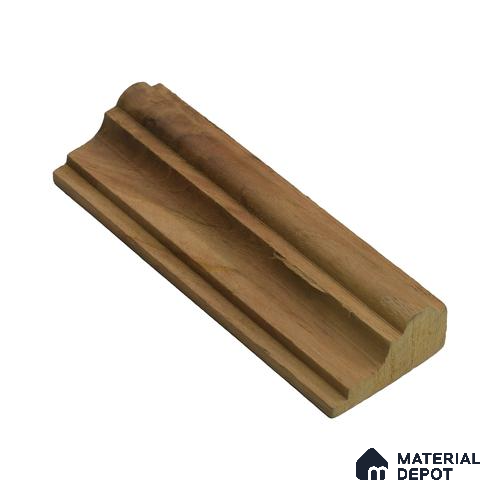 Ready to Install DIY Finished BB Grade Teak Wood Paintable French Beading Granulux WP 00016 B | 50 x 25 mm | 1 Piece = 1 RFT | Nail & Adhesive Installation