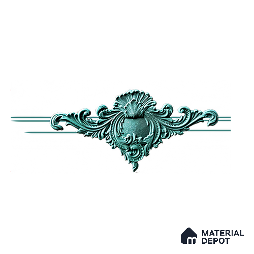 DIY Unfinished HDHMR Designer Paintable Wainscot French Centre Wall Moulding Greenova PM 00328 | 18 x 9 inch x 18 mm | Nail & Adhesive Installation