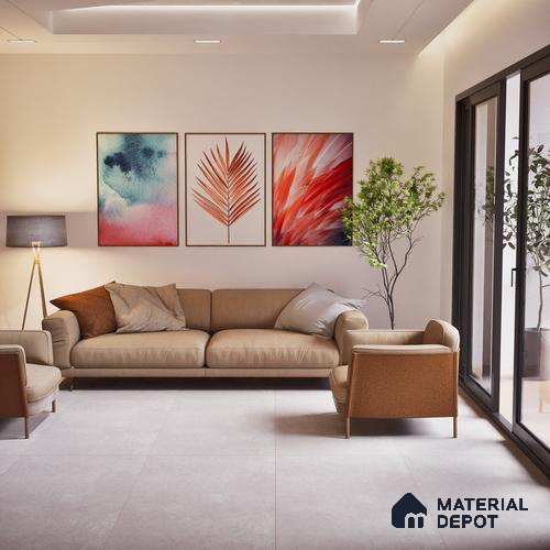 TL 02250 B Imporio Grey 4 ft x 2 ft Diamond Surface Glazed Vitrified Wall & Floor Tile - 9 mm (Random 3)