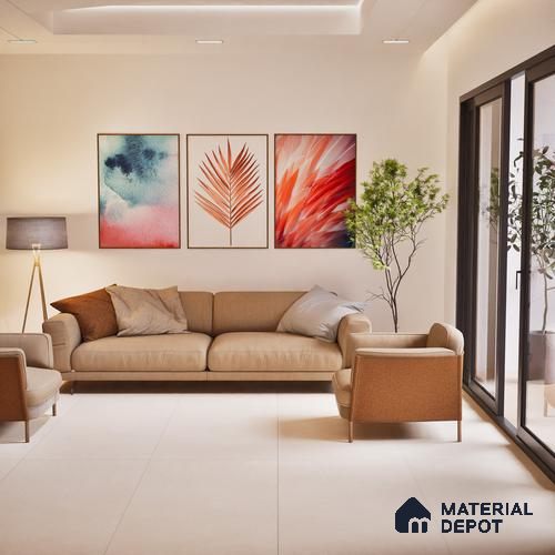 TL 02250 D Imporio Beige 4 ft x 2 ft Diamond Surface Glazed Vitrified Wall & Floor Tile - 9 mm (Random 3)