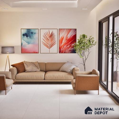 TL 02250 A Imporio Silver 4 ft x 2 ft Diamond Surface Glazed Vitrified Wall & Floor Tile - 9 mm (Random 3)