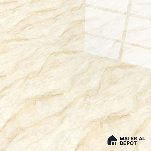 Budget Friendly Marble Floor & Wall Tile Value For Money TL 05607 Infinity Gold 4 ft x 2 ft - Vitrified Glossy Finish -9 mm | Suitable for Living Room, Bedroom & Bathroom