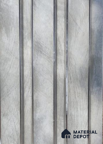 Grey Patterned Louver PN 05442 B 9.5 ft x 4.8 inch Charcoal Panel - 12 mm | Suitable for Feature Wall, TV Unit & Living Room | Width is Subjected to 5% Variation