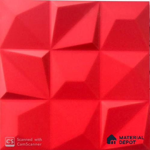 3D Wall Tile TL 02141 B Dusk Blood Red 300 x 300 mm Matte Finish Ceramic Tile - 9 mm