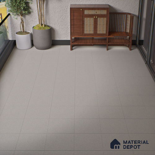 TL 00875 C Slate Grey 16 x 16 inch Matte Finish Heavy Duty Vitrified Parking Floor Tile - 12 mm | Pattern Alignment May Vary | 2-3 mm Spacer is Mandatory