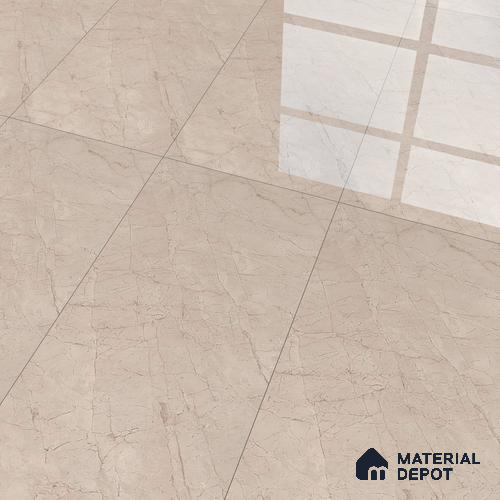 Marble Floor & Wall Tile TL 02196 B Arezzo Brown 4 ft x 2 ft Glossy Finish Vitrified Tile - 9 mm (Random 5)
