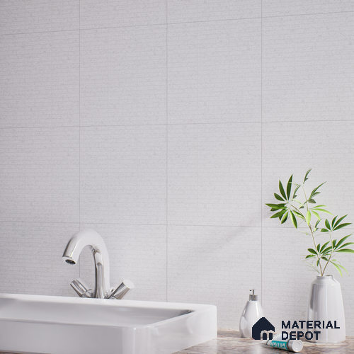 Faux Subway Wall Tile TL 05004 B Cinthia Kitkat Terrazo White 1 ft x 1 ft Ceramic Matte Finish - 9.5 mm | Suitable for Highlighter Walls, Foyer, Bathroom, Kitchen Wall & Backsplashes | Please Expect a Slight Variation of Pattern