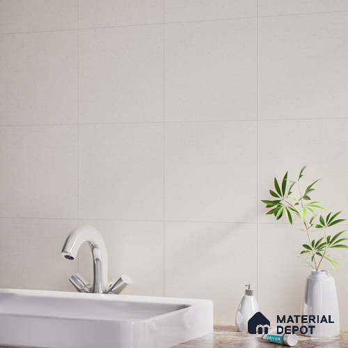 Faux Subway Wall Tile TL 05004 C Cinthia Kitkat Bisque Crema 1 ft x 1 ft Ceramic Matte Finish - 9.5 mm | Suitable for Highlighter Walls, Foyer, Bathroom, Kitchen Wall & Backsplashes