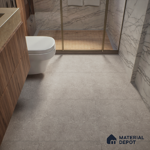 TL 00864 Marina Smoke Punch 2 ft x 2 ft Matte Finish Tile - 9 mm | Suitable for Living Room, Bedroom, Bathroom
