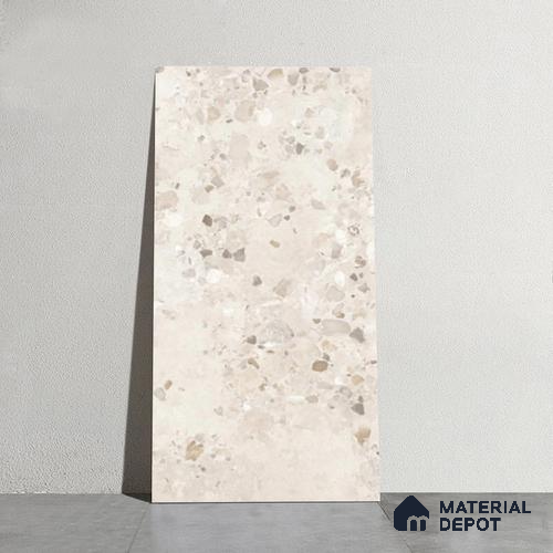 TL 00836 Lavish Ceramics Merkland Bianco Double Carving 1200 x 600 mm Matte Finish Tile