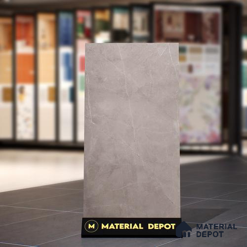 Marble Wall & Floor Tile | TL 00833 Pulpis Grey | 4 ft x 2 ft Matte Finish Vitrified Tile | Suitable For Living Room, Bedroom, Bathroom