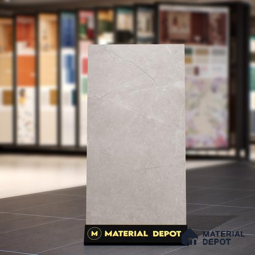 Marble Wall & Floor Tile TL 11398 Rocker Pulpis Silver | 4 ft x 2 ft Matte Finish Vitrified Tile - 9 mm | Suitable For Living Room, Bedroom & Bathroom