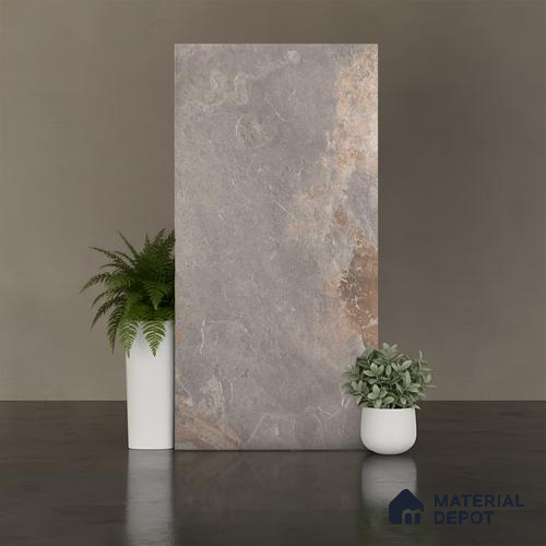 Marble Wall & Floor Tile | TL 00832 B Rafael Fossil Punch | 4 ft x 2 ft Matte Finish Vitrified Tile | Suitable For Living Room, Bedroom, Bathroom
