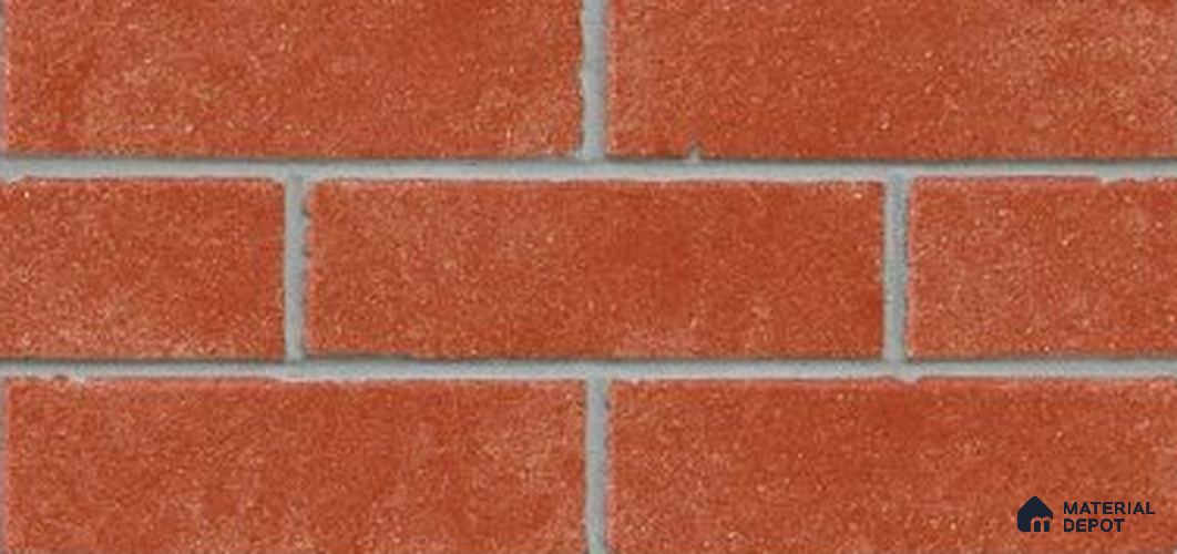 TL 00122 C Brick Red 18 x 12 inch Matte Finish Ceramic High Depth Elevation Wall Tile - 8 mm