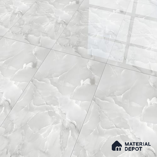 Marble Floor & Wall Tile TL 05563 C Lemsa Light 4 ft x 2 ft Glossy Finish Vitrified Tile - 9 mm (Random 4)