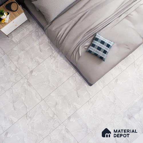 Marble Floor & Wall Tile TL 05563 C Lemsa Light 4 ft x 2 ft Glossy Finish Vitrified Tile - 9 mm (Random 4)