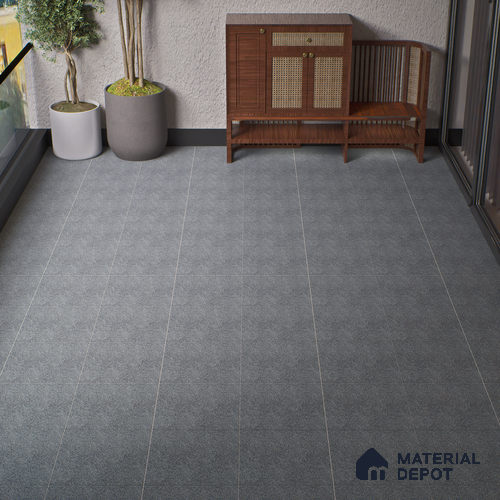 Parking Floor Tile TL 02330 B Dark 16 x 16 inch Vitrified Anti Skid Matte Finish Heavy Duty Tile - 12 mm | Suitable For Outdoor, Heavy Traffic Areas | Pattern Alignment May Vary | 2-3 mm Spacer is Mandatory