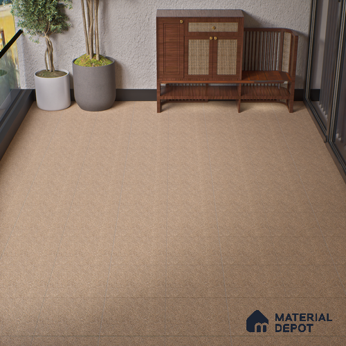 Parking Floor Tile TL 02332 B Dark 16 x 16 inch Vitrified Anti Skid Matte Finish Heavy Duty Tile - 12 mm | Suitable For Outdoor, Heavy Traffic Areas | Pattern Alignment May Vary | 2-3 mm Spacer is Mandatory