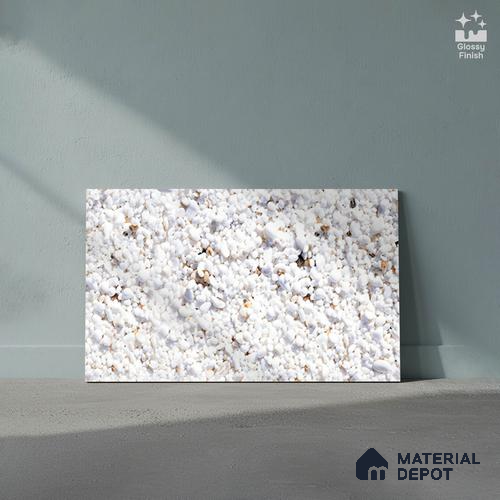 TL 02434 D Dark Ice White 18 x 12 inch Glossy Finish Ceramic Wall Tile - 7 mm