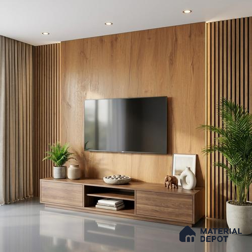 Wooden Look LM 01206 Urban Blend 8 ft x 4 ft Texture Finish Laminates - 1 mm | Suitable for TV Unit, Wardrobe, Kitchen Cabinets