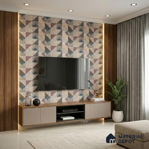 LM 01211 Chalet Maple 8 ft x 4 ft Texture Finish Laminates - 1 mm | Suitable for TV Unit, Wardrobe, Kitchen Cabinets