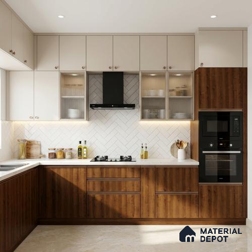 Wooden Look LM 01266 Rusted Maple 8 ft x 4 ft Hydra Bark Finish Decorative Laminate - 1 mm | Suitable for TV Unit, Wardrobe, Kitchen Cabinets