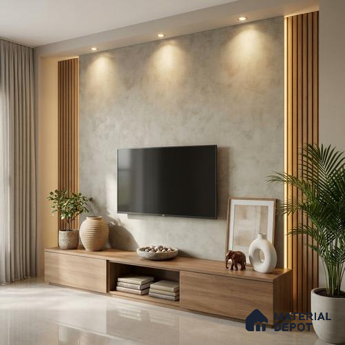 Marble Look LM 01271 Zarki Marble 8 ft x 4 ft Surenity Fusion Finish Decorative Laminate - 1 mm | Suitable for TV Unit, Wardrobe, Kitchen Cabinets